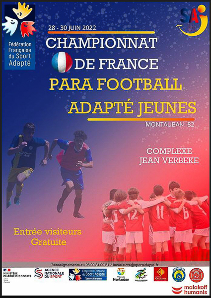 Reportage Championnat de France Para-football adapté jeunes 28 au 30 juin 2022